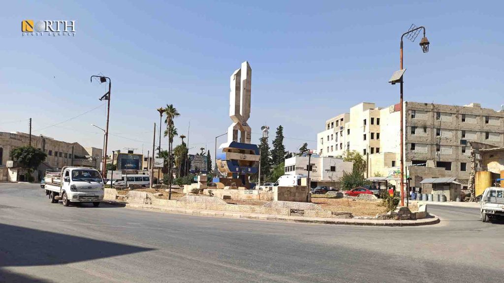 إدلب - ساحة دوار التربية - نورث برس