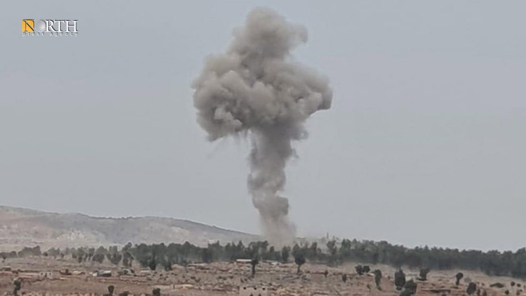 إدلب - قصف على قرية بمنطقة جبل الزاوية - نورث برس/أرشيف