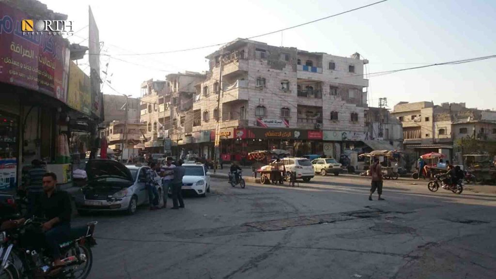 حلب - ساحة رئيسية بمدينة الباب - نورث برس