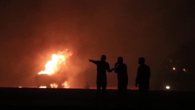 آثار لقصف سابق استهدف سوق للحراقات جنوب جرابلس-متداول