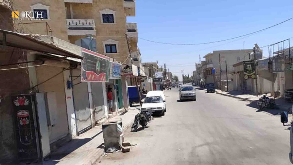 الشارع العام وسط مدينة صوران شمال حلب - نورث برس
