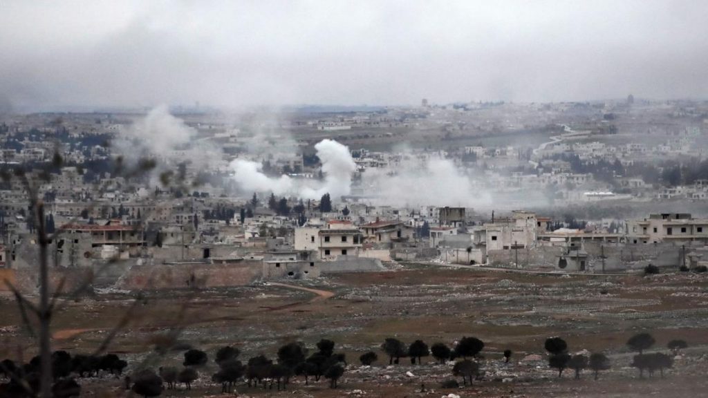 بلدة جنوب إدلب تعرضت للقصف/فرانس برس
