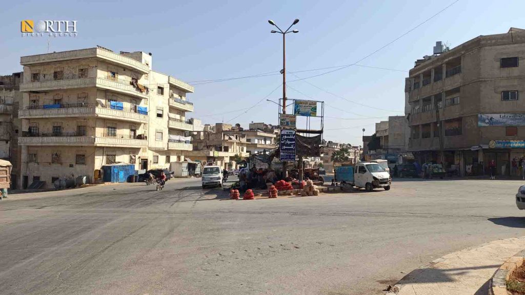 دوار معرة مصرين في مدينة إدلب - نورث برس