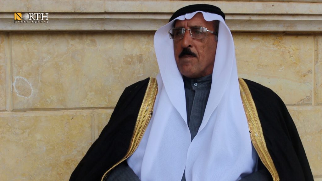 وجيه عشيرة العلي الشيخ رمضان الرحال – نورث برس