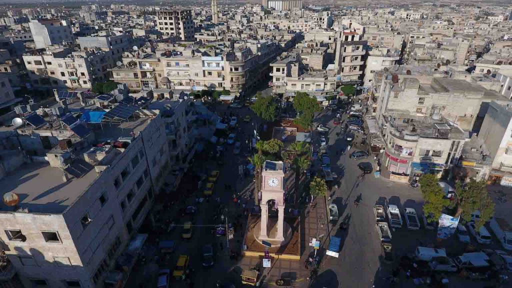 ساحة الساعة بمدينة إدلب