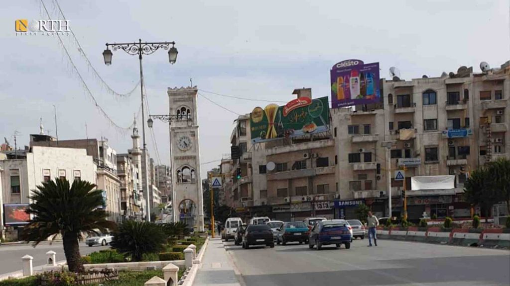 ساحة العاصي وسط مدينة حماة- نورث برس