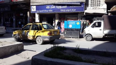صالة السورية للتجارة في جرمانا بدمشق- نورث برس.