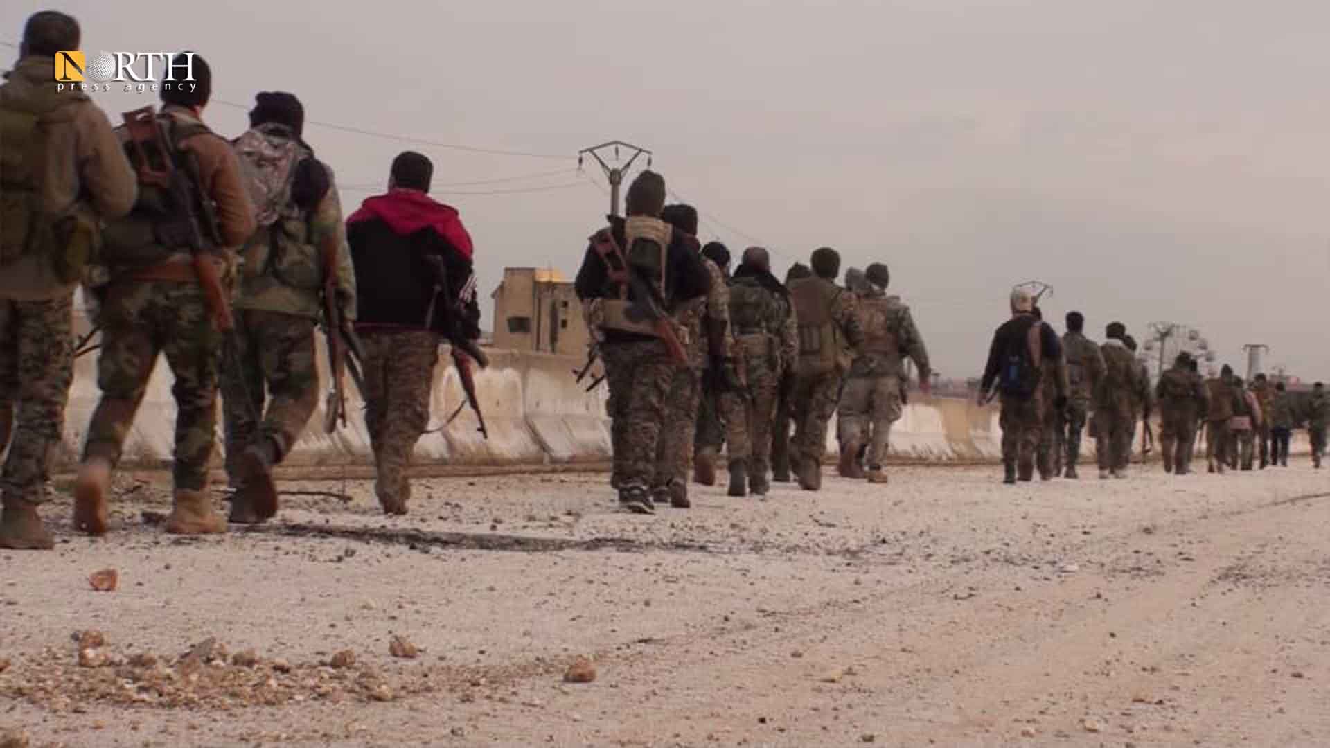 مقاتلين تابعين للحرس الثوري شمال حلب- نورث برس