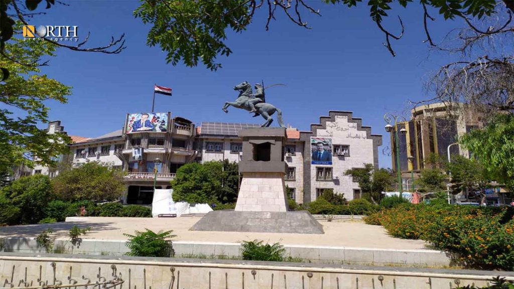 ساحة الكرامة في مركز مدينة السويداء- نورث برس
