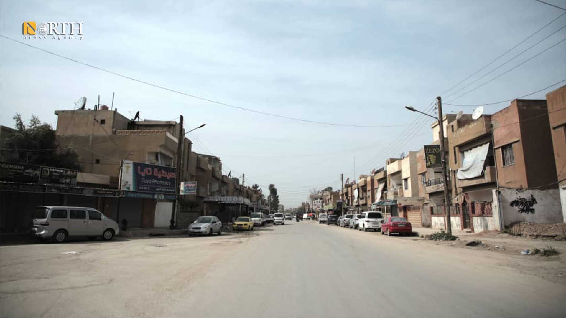 شارع منير حبيب في الحي الغربي لمدينة القامشلي -نورث برس