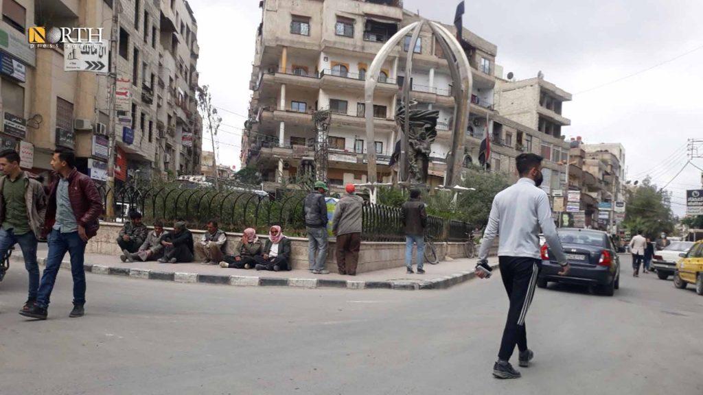 ساحة السيوف في بلدة جرمانا - نورث برس