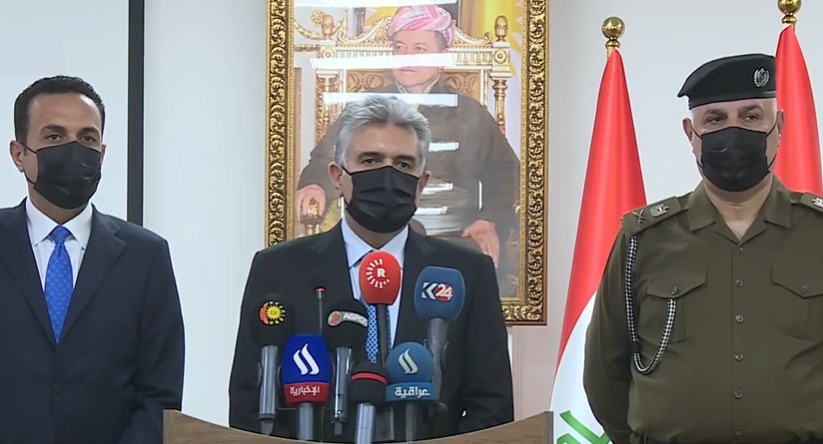 مؤتمر صحفي لوزير الداخلية في حكومة إقليم كردستان العراق
