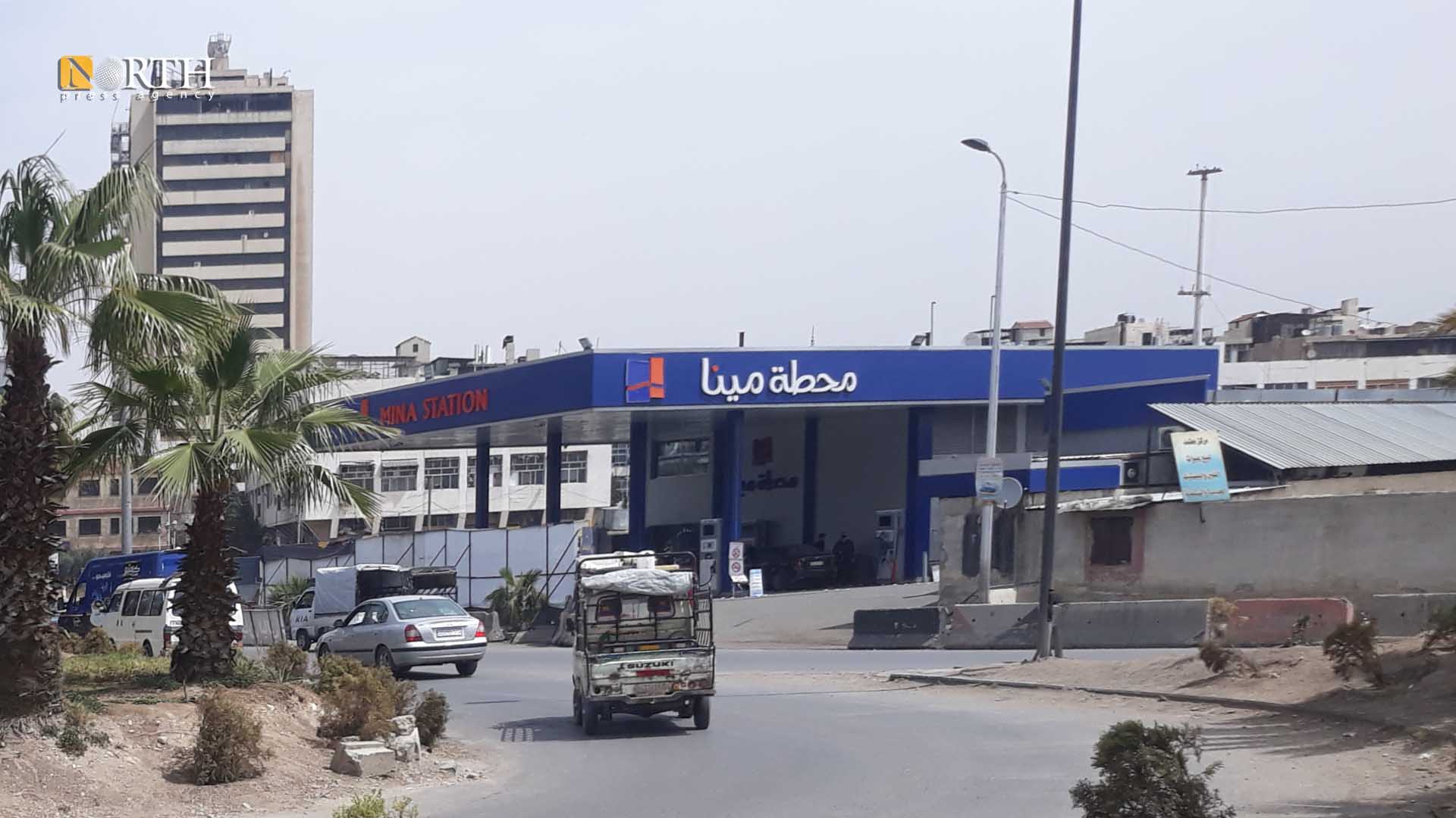 محطة وقود المينا في باب توما بدمشق – نورث برس
