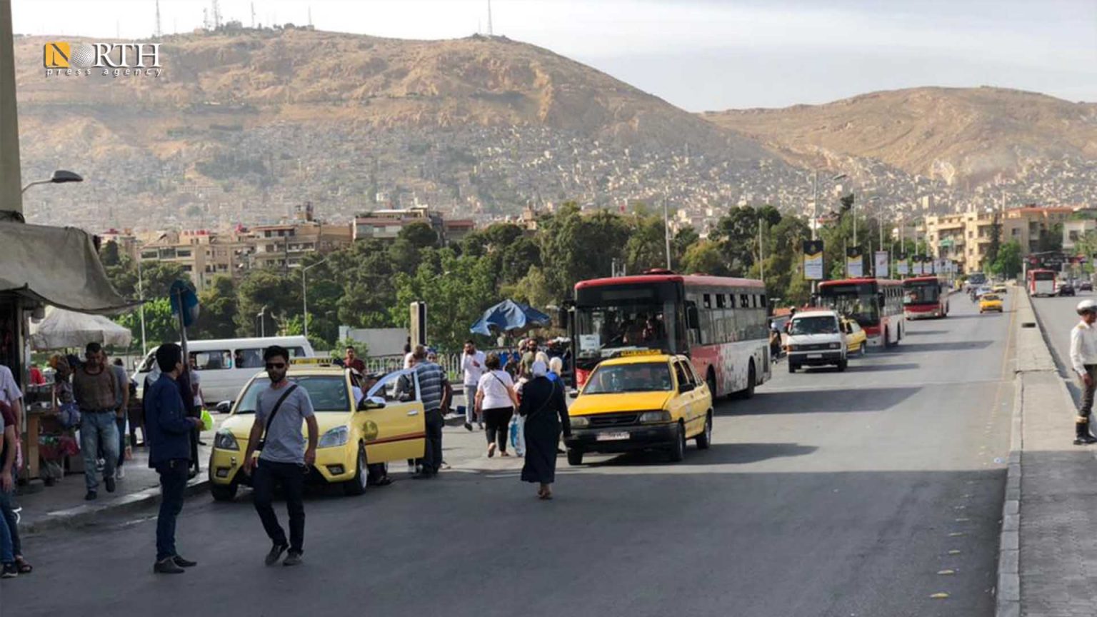 جسر الرئيس وسط دمشق- نورث برس
