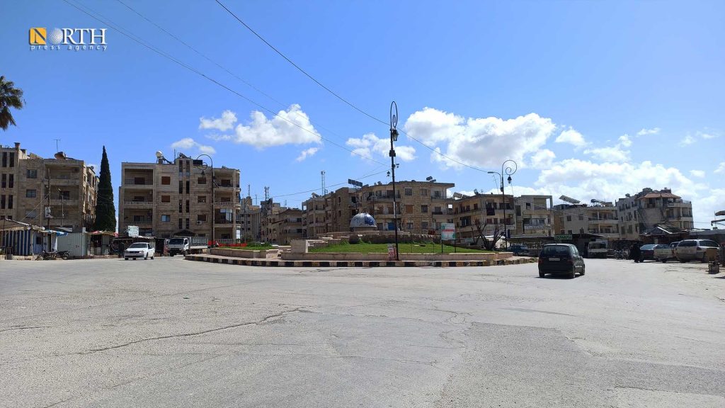 دوار معرة مصرين في مدينة إدلب- نورث برس