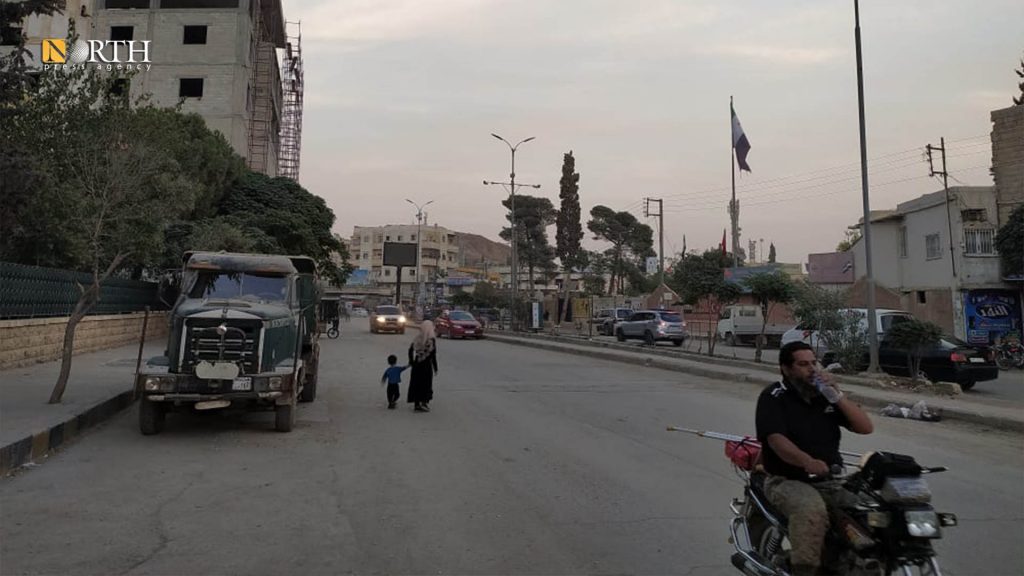 بوابة سوق مدينة أعزاز بريف حلب الشمالي- نورث برس