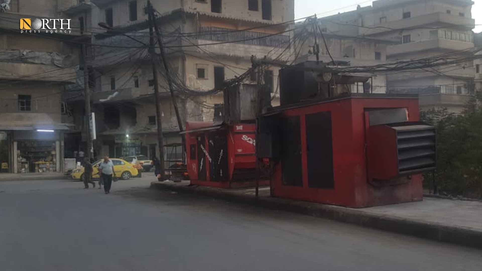 مولدة في حي الميسر بمدينة حلب- نورث برس