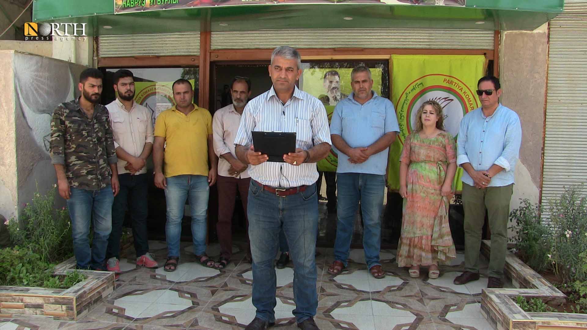أعضاء الحزب الجمهوري الكردستاني في الرقة - نورث برس