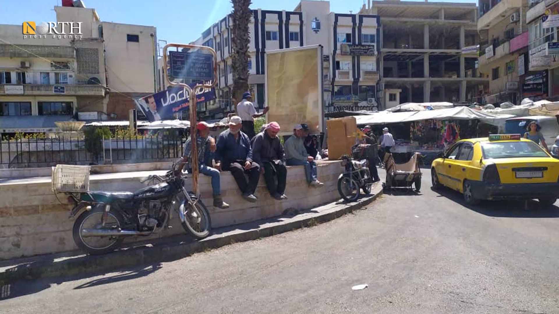 ساحة السير مدينة السويداء- نورث برس