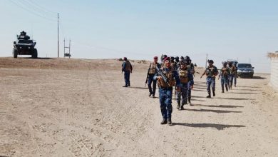 عناصر من الأمن العراقي في حملة ملاحقة لعناصر تنظيم داعش