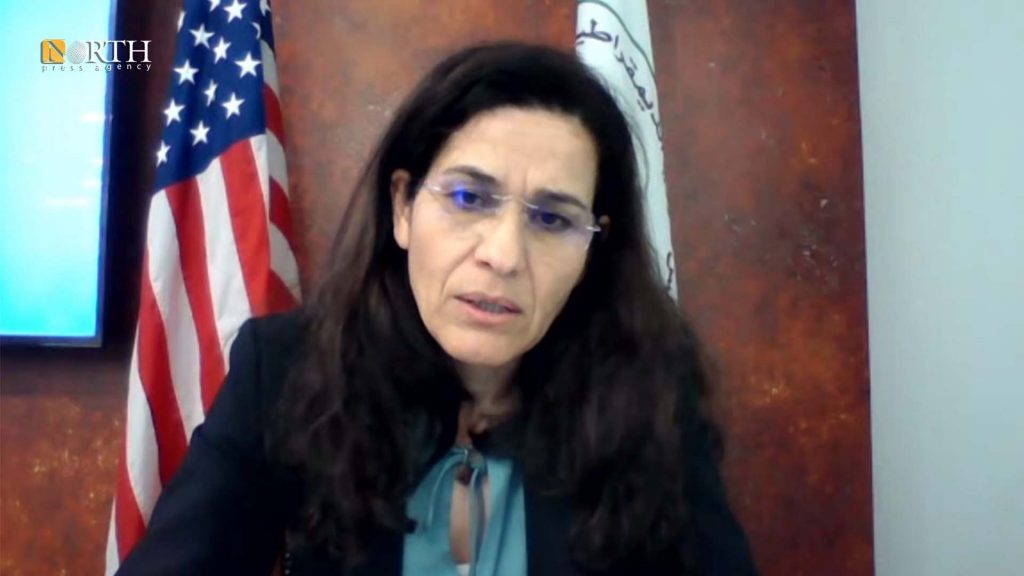 الرئيسة التنفيذية لمجلس سوريا الديمقراطية إلهام أحمد- نورث برس