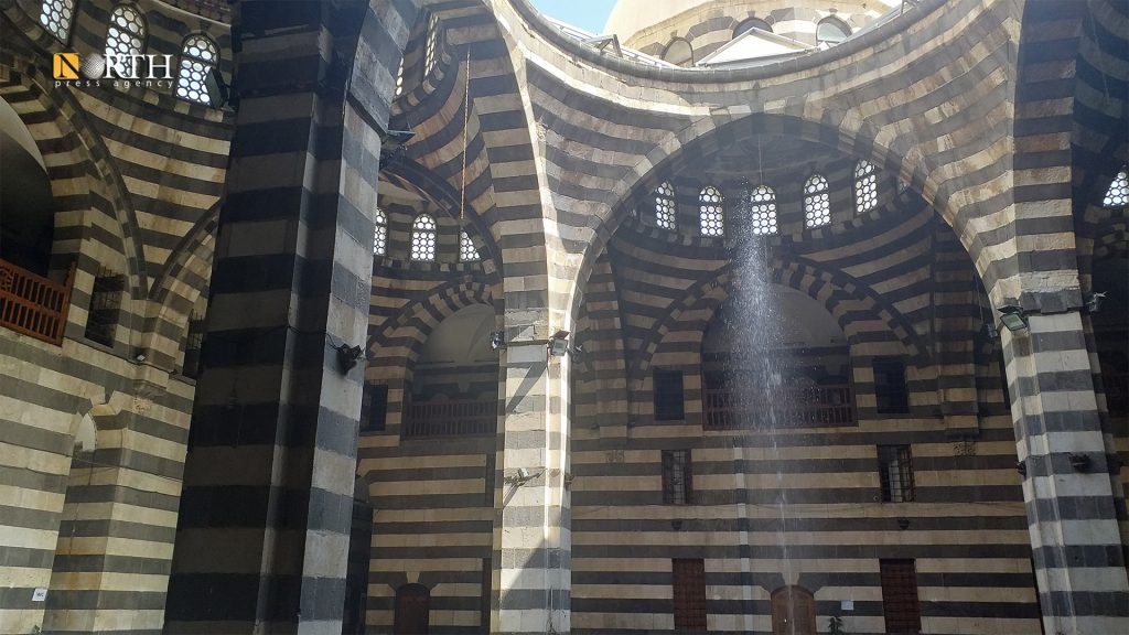 خان سليمان باشا من الداخل في دمشق ـ نورث برس