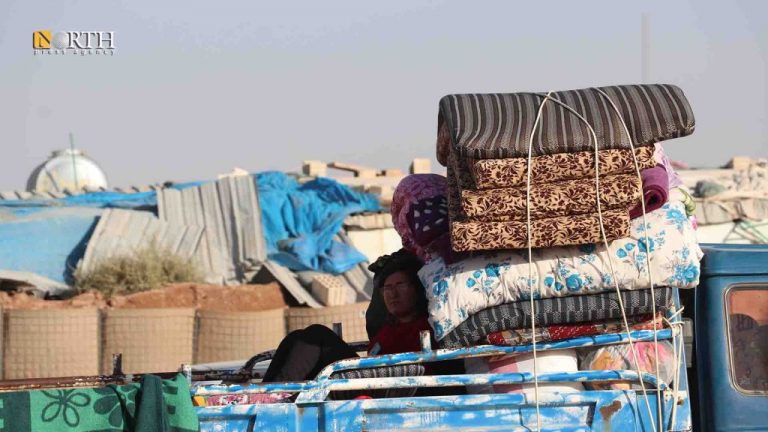 مدنيون فروا أثناء الاجتياح التركي لسري كانيه في تشرين الأول 2019- نورث برس/ أرشيفية