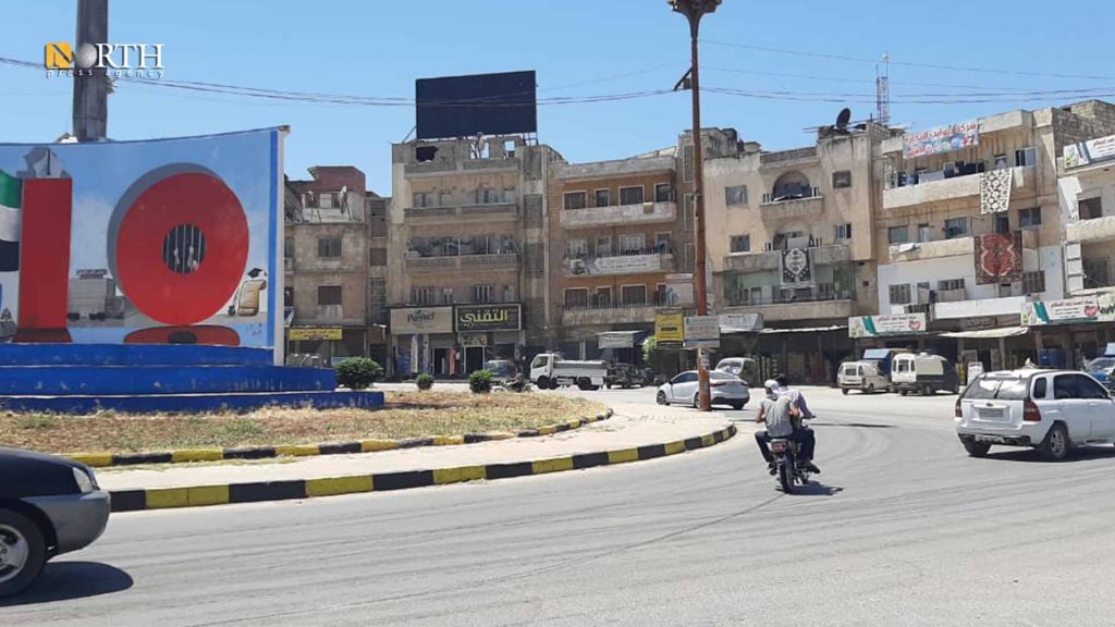 دوار المحراب وسط مدينة إدلب شمال غربي سوريا- نورث برس