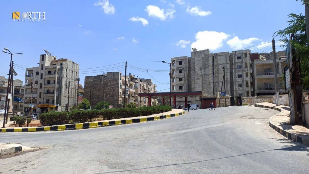 دوار المشتل في مدينة إدلب - نورث برس