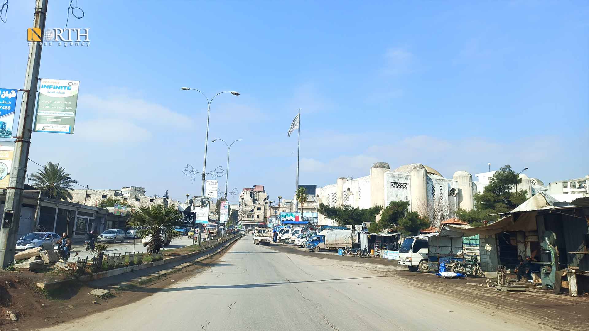 المدخل الشرقي لمدينة إدلب- نورث برس