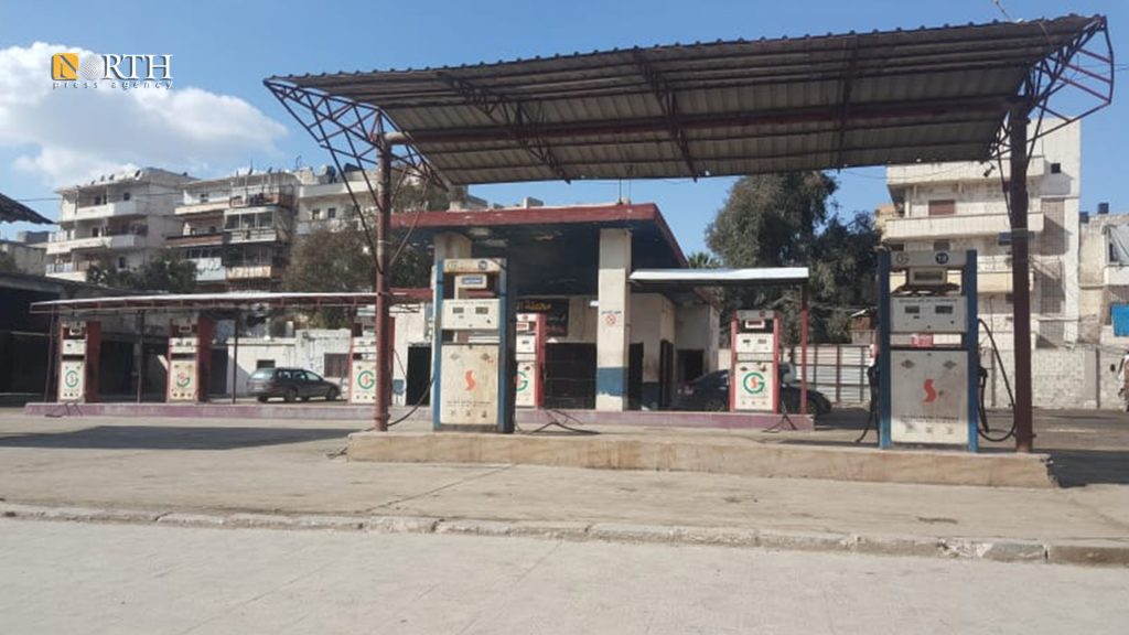 محطة وقود في مدينة حلب - نورث برس