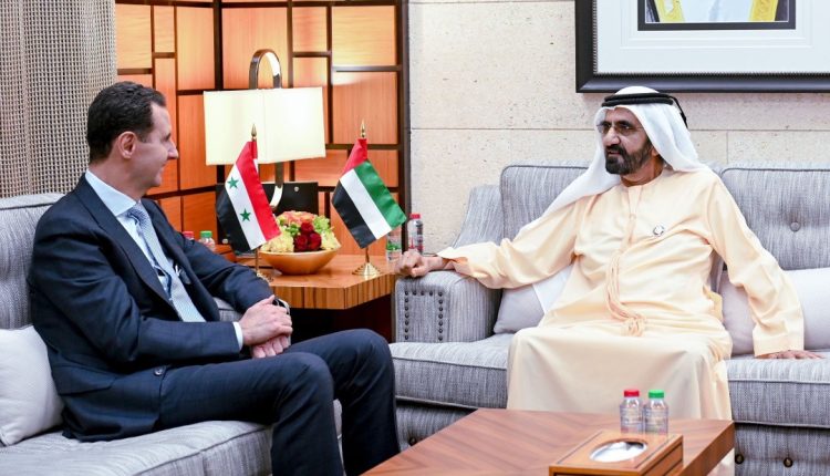 الرئيس السوري بشار الأسد في زيارته للإمارات العربية