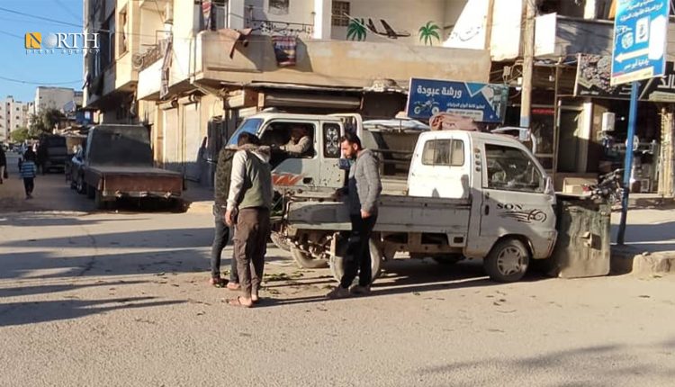 باعة متجولين في مدينة الدانا شمال إدلب- نورث برس
