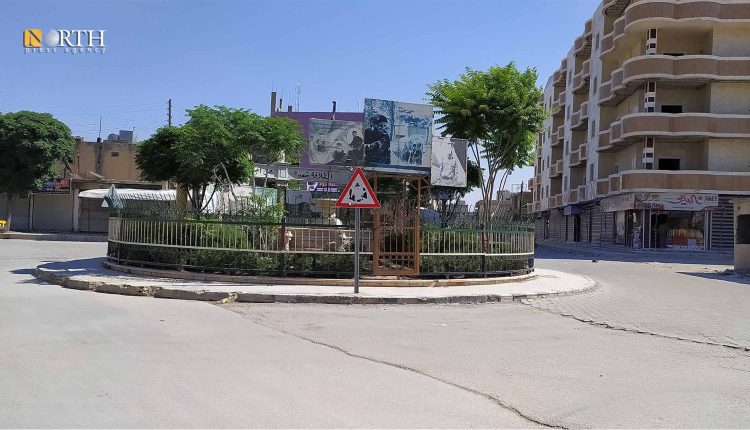 "دوار الشهداء" في مدينة جرابلس شرقي حلب- نورث برس