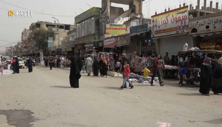 شارع تل أبيض وسط مدينة الرقة – نورث برس