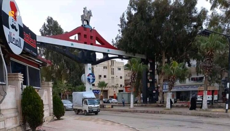 طريق المجمع الحكومي في مدينة درعا- نورث برس