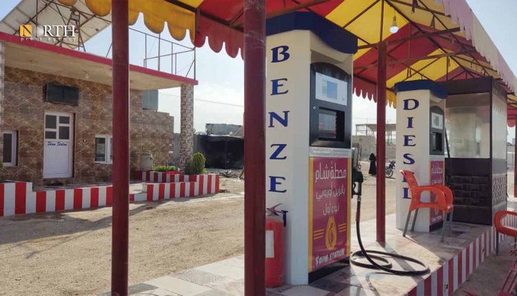محطة وقود في مدينة الدانا شمال إدلب- نورث برس