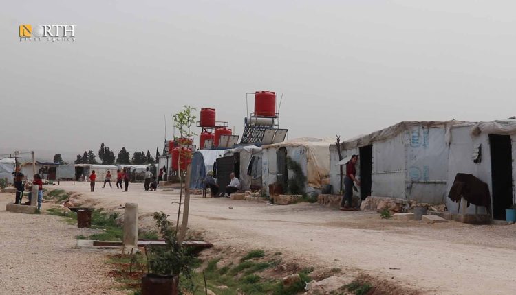 مخيم برخودان في ريف حلب الشّمالي- نورث برس