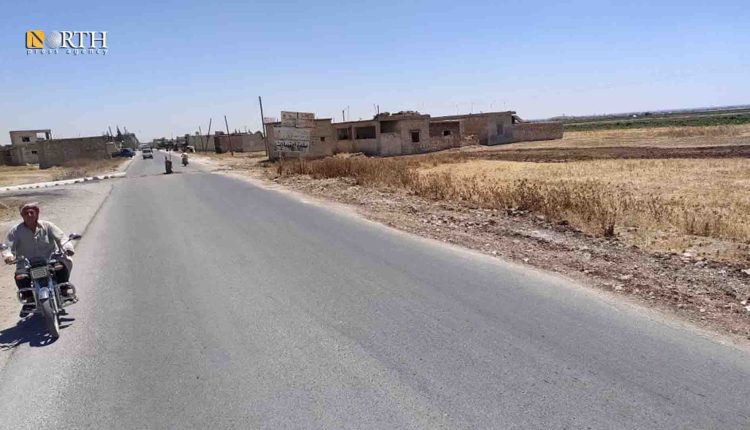 مدخل بلدة احتيملات بريف حلب الشمالي - نورث برس