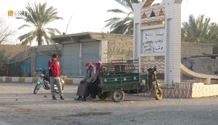 مدخل بلدة درنج شرقي دير الزور- نورث برس