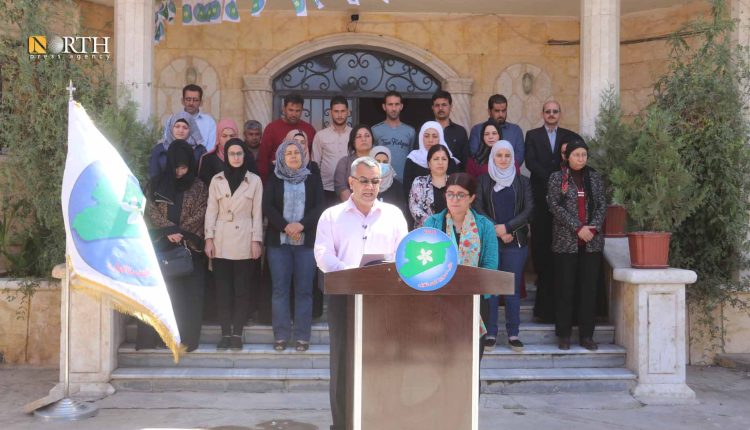 مشاركون في بيان لحزب سوريا المستقبل أدان التصعيد التركي في المنطقة- نورث برس