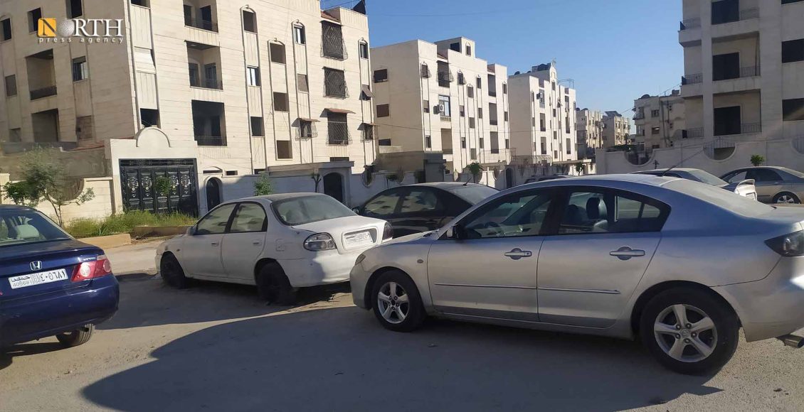 مكاتب بيع السيارات في حي الحمدانية بحلب- نورث برس