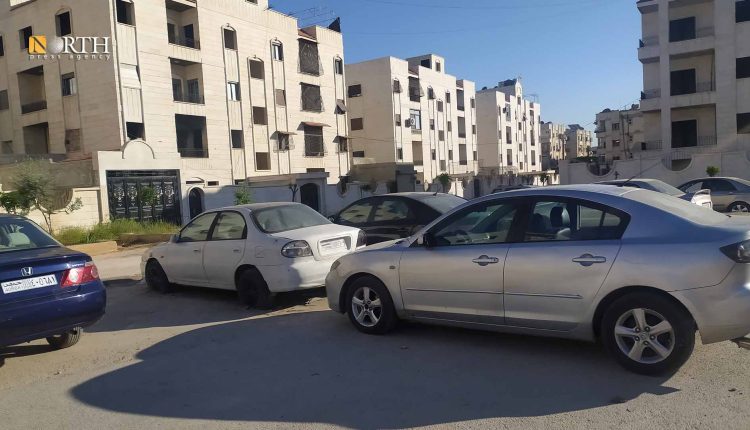 مكاتب بيع السيارات في حي الحمدانية بحلب- نورث برس