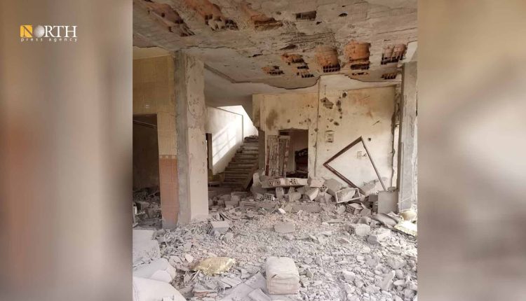 منزل مدمر لأحد سكان مشيرفة زركان – نورث برس