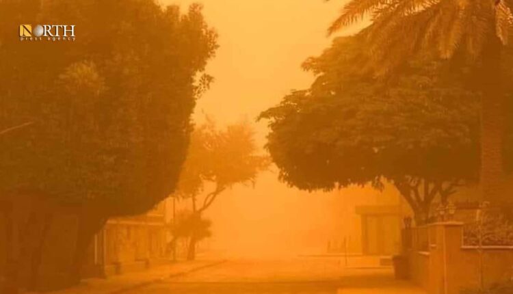 انعدام الرؤية في الأنبار بسبب العاصفة الغبارية- نورث برس