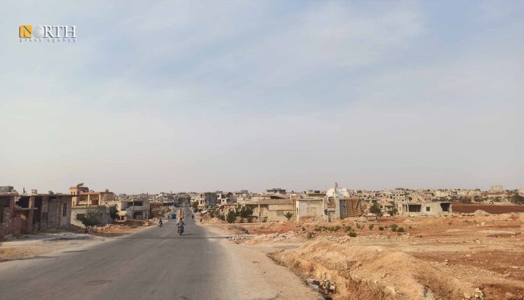 بلدة الفوعة شرقي إدلب- نورث برس