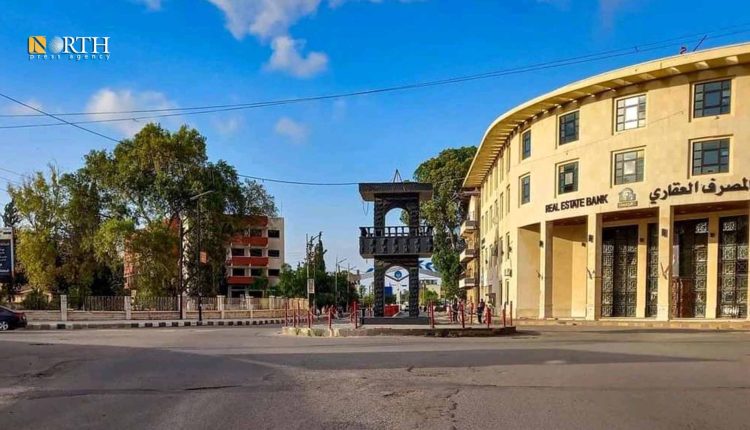 دوار المصرف العقاري في مدينة درعا – نورث برس