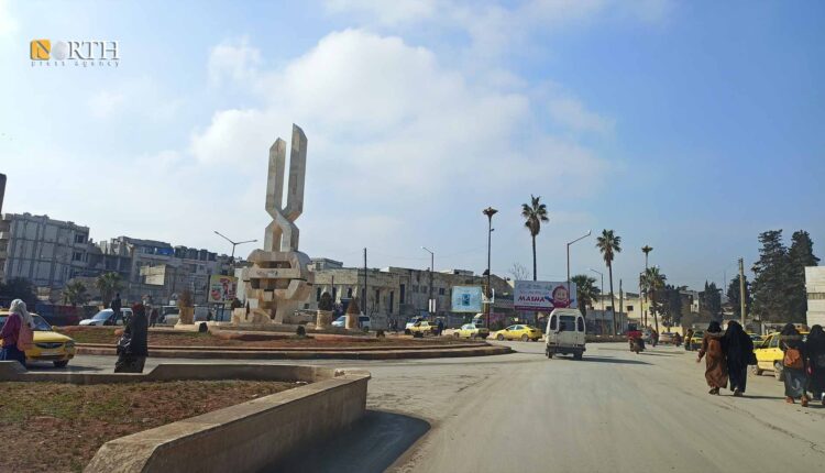 دوار المفتاح في مدينة إدلب – نورث برس