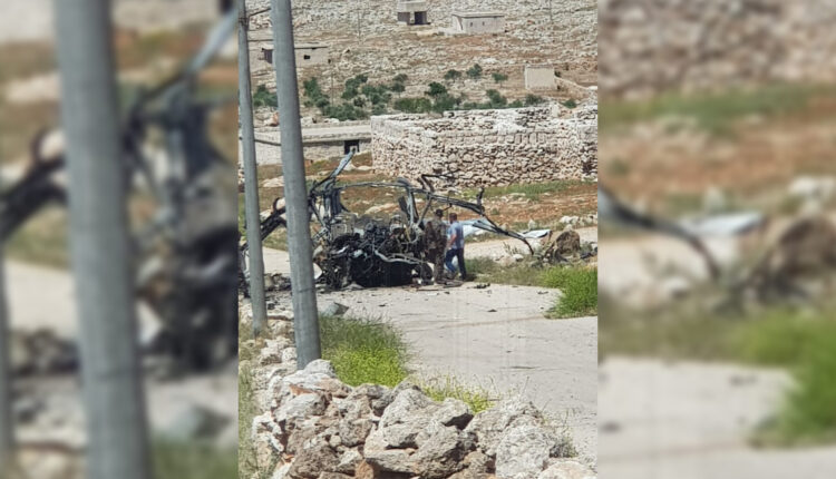 صور للحافلة مبيت للقوات الحكومية بعد الاستهداف