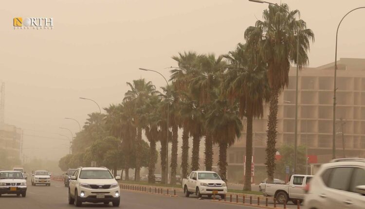 عاصفة غبارية تضرب إقليم كردستان العراق ـ نورث برس